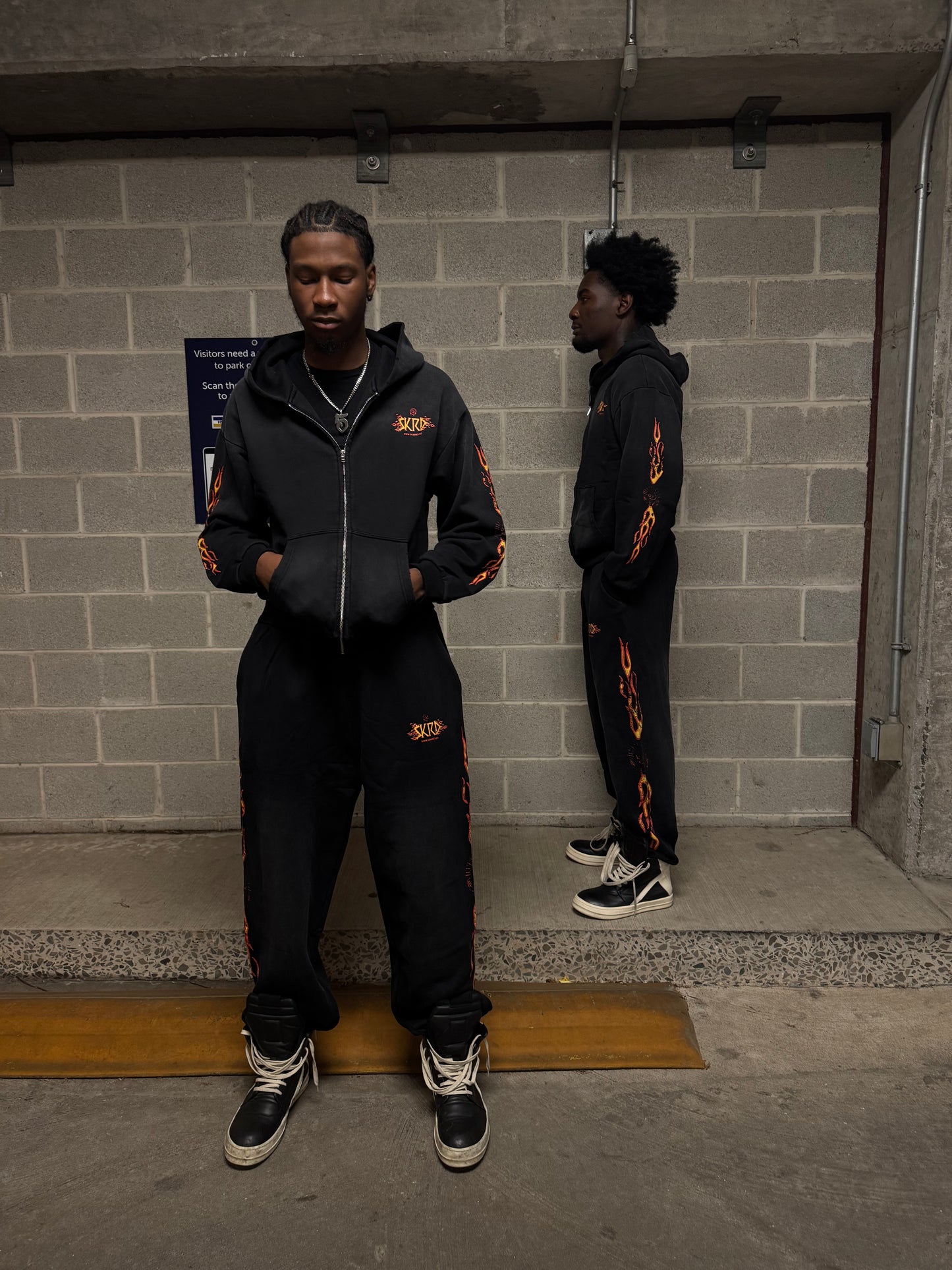 BURNING SKARRS SWEATSUIT SET BUNDLE