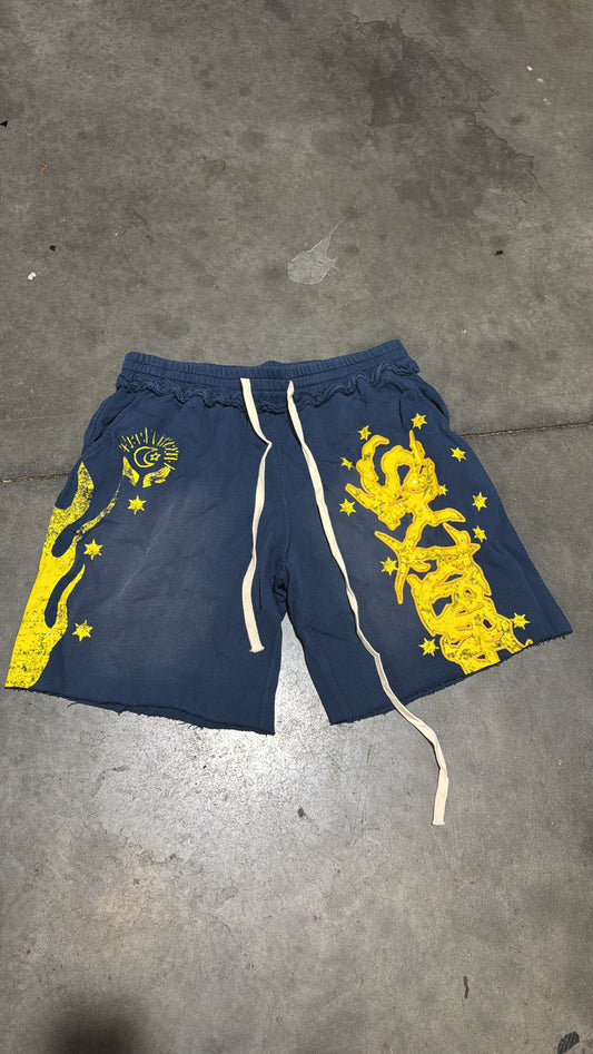 MICHIGAN RHINESTONE SHORTS