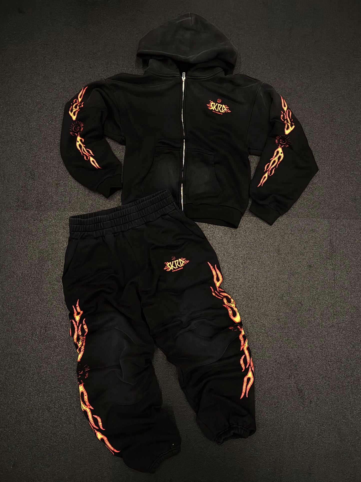 BURNING SKARRS SWEATSUIT SET BUNDLE